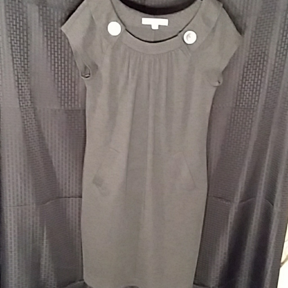 Evan Picone gray sheath dress size 8